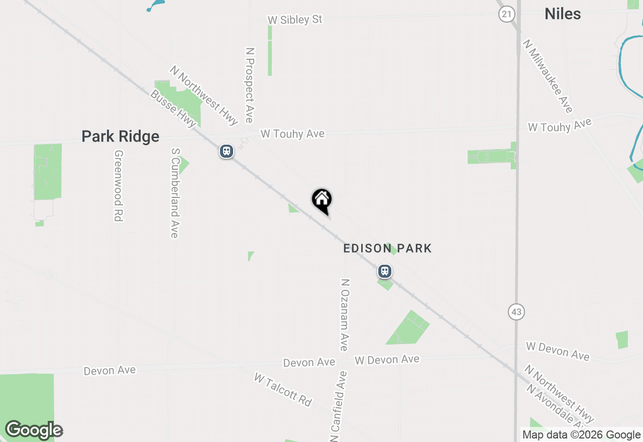 Map of 463 Summit Avenue #D, Park Ridge, IL 60068