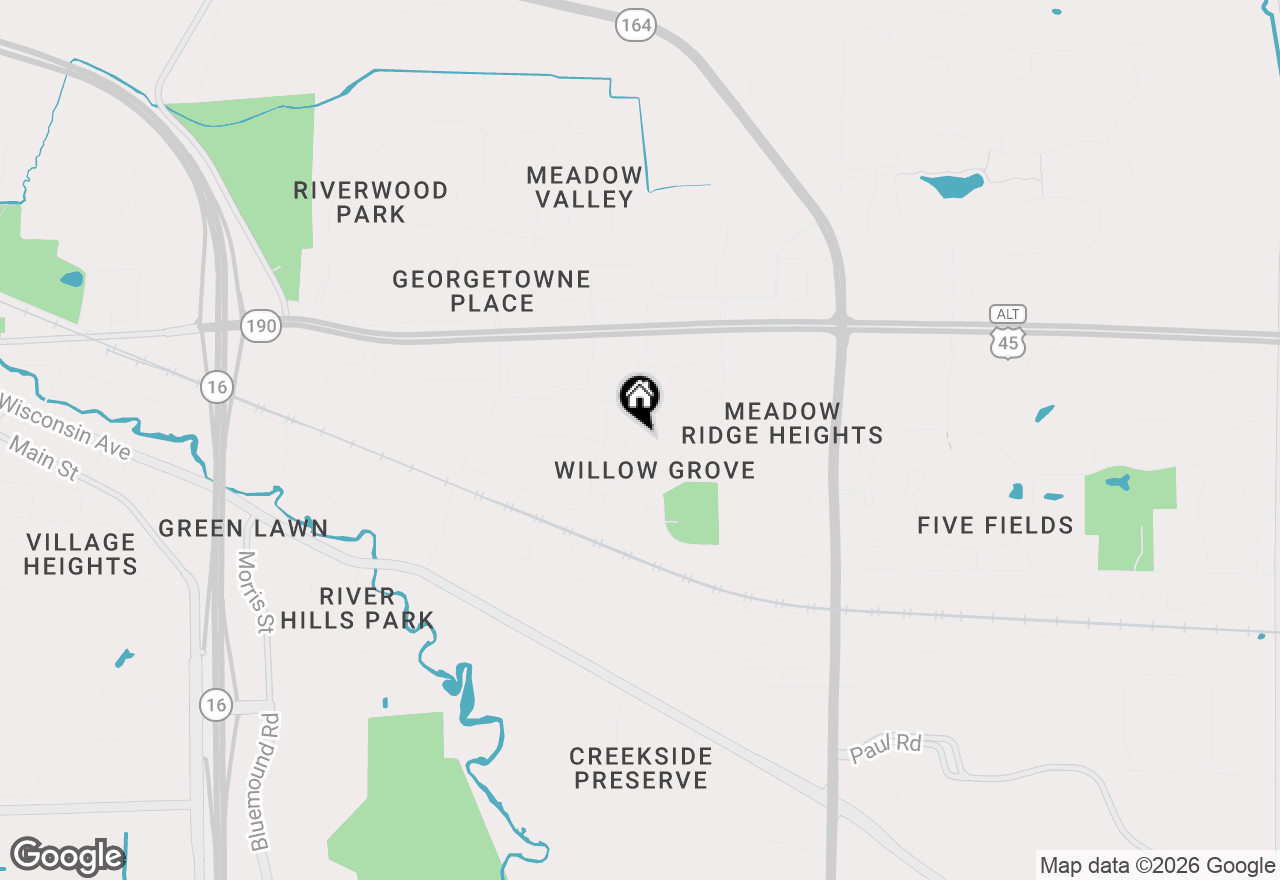 Map of 385 Lexington Ct #A, Pewaukee, WI 53072