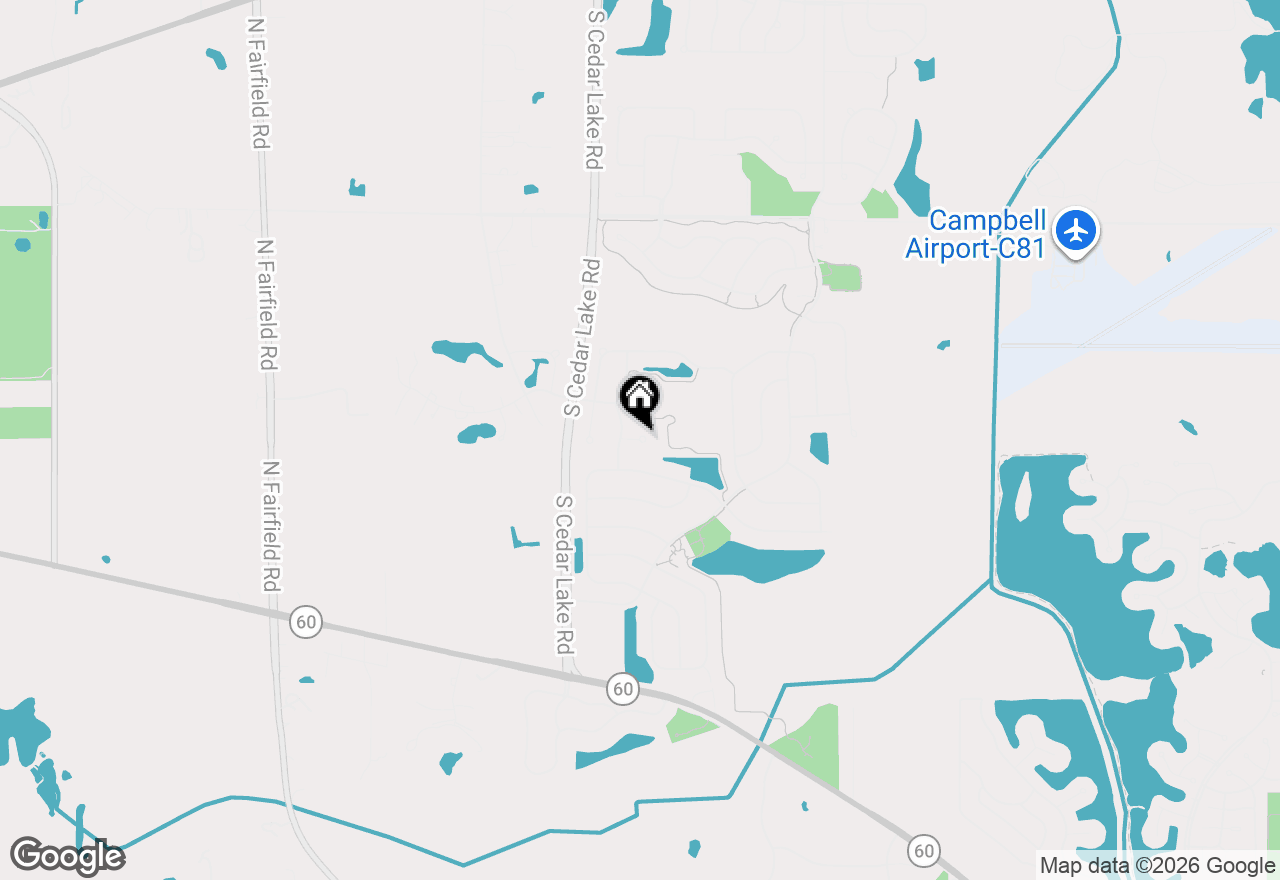 Map of 537 W Mara Lynn Court, Round Lake, IL 60073