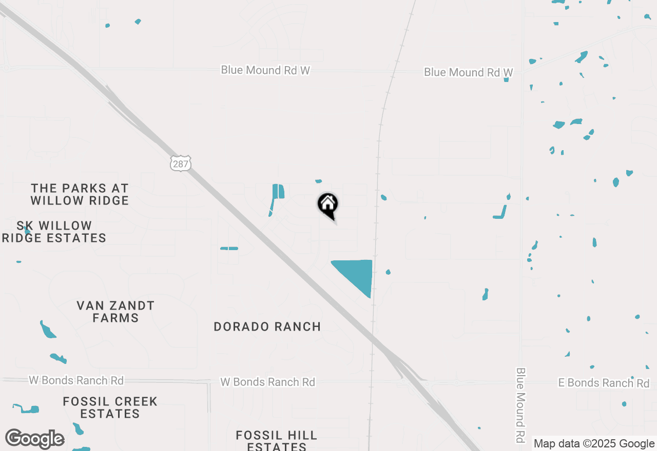 Map of 256 Irish Moss Drive, Fort Worth, TX 76052