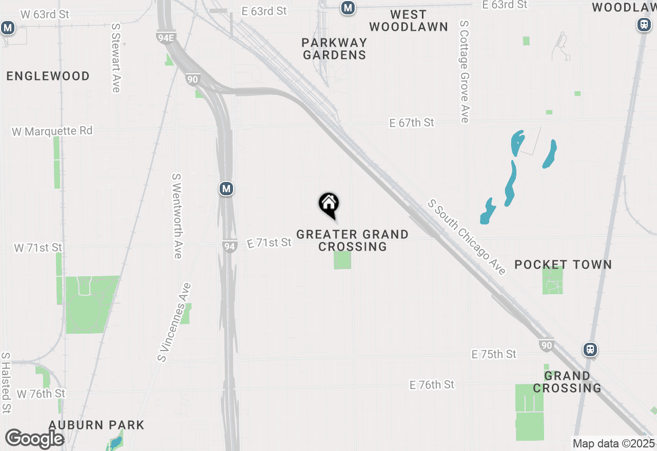 Map of (Address confidential), Chicago, Illinois 60637