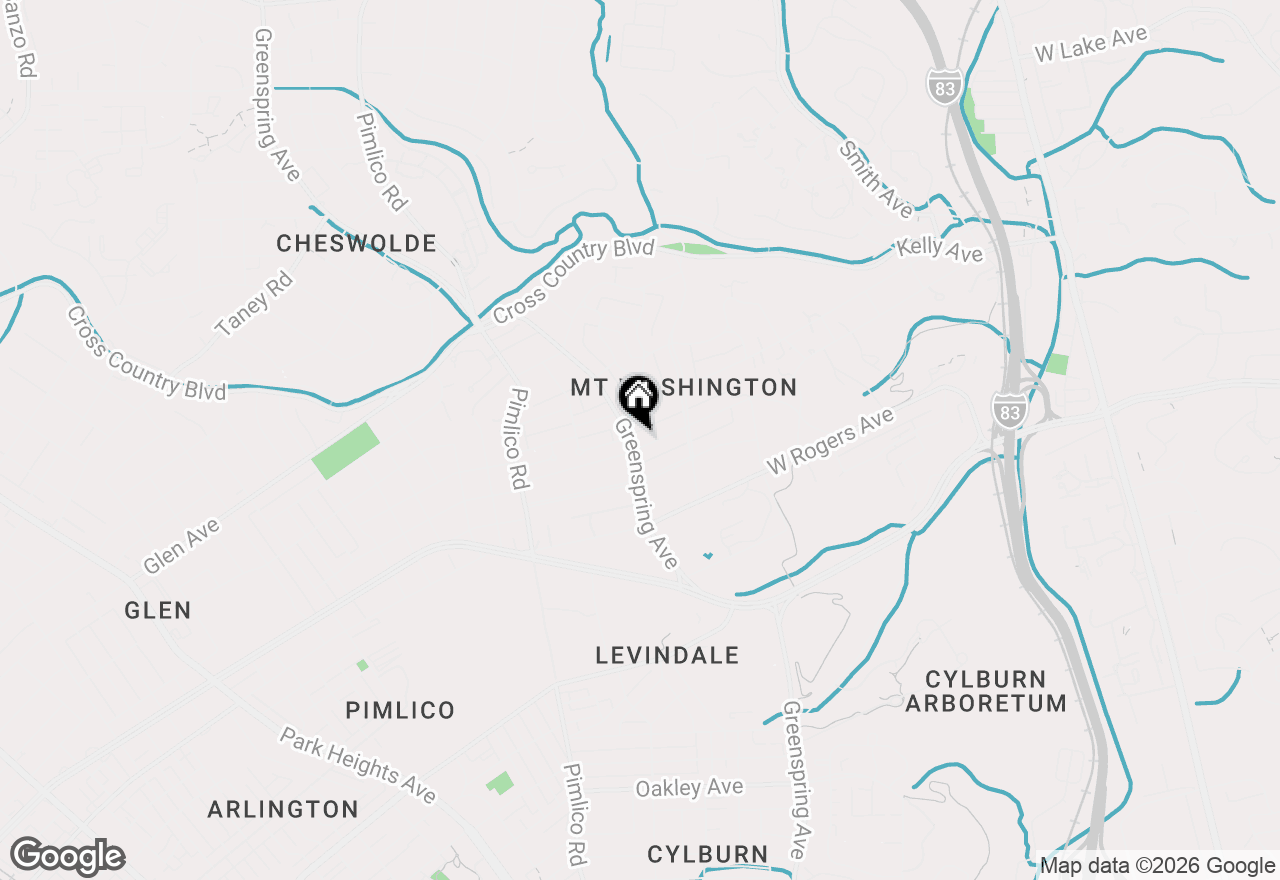 Map of 2314 South Road, Baltimore, MD 21209