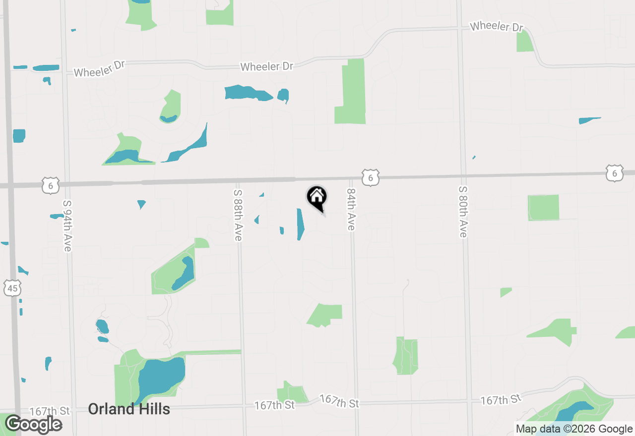Map of 16026 85th Place, Tinley Park, IL 60487