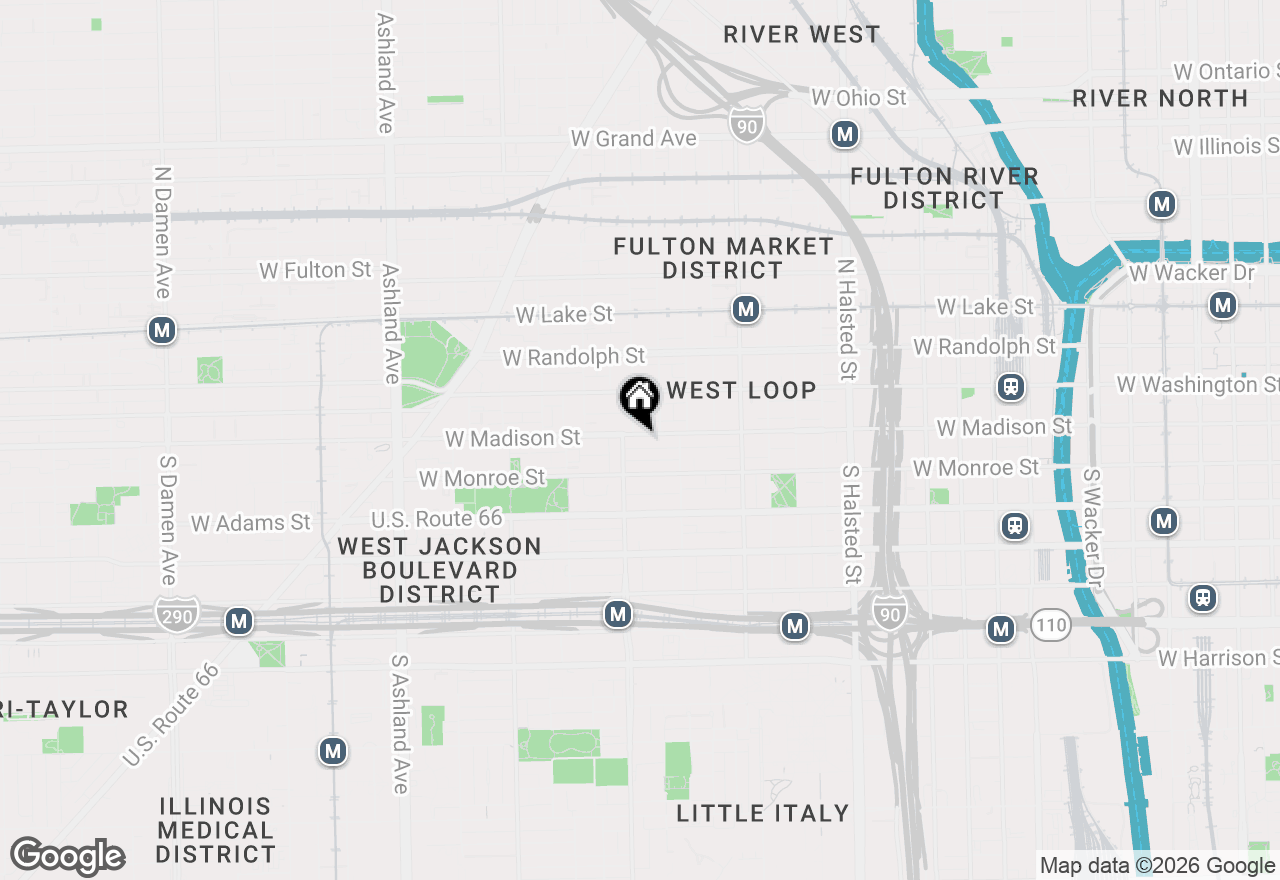 Map of 1155 W Madison Street #312, Chicago, IL 60607
