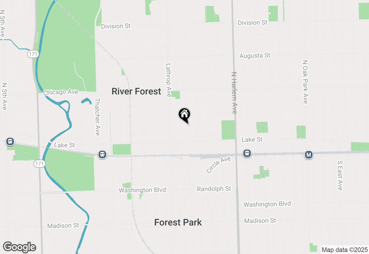 Map of 547 Jackson Avenue, River Forest, IL 60305