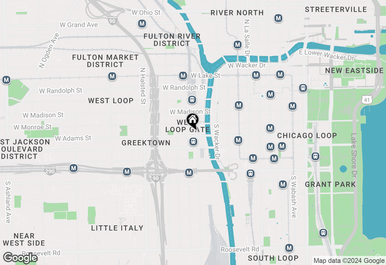 Map of 130 S Canal Street #407, Chicago, IL 60606