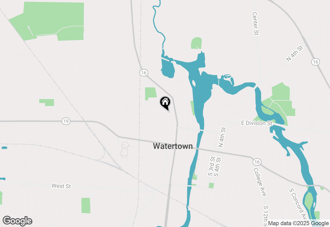 Map of 505 W Green Street, Watertown, WI 53098