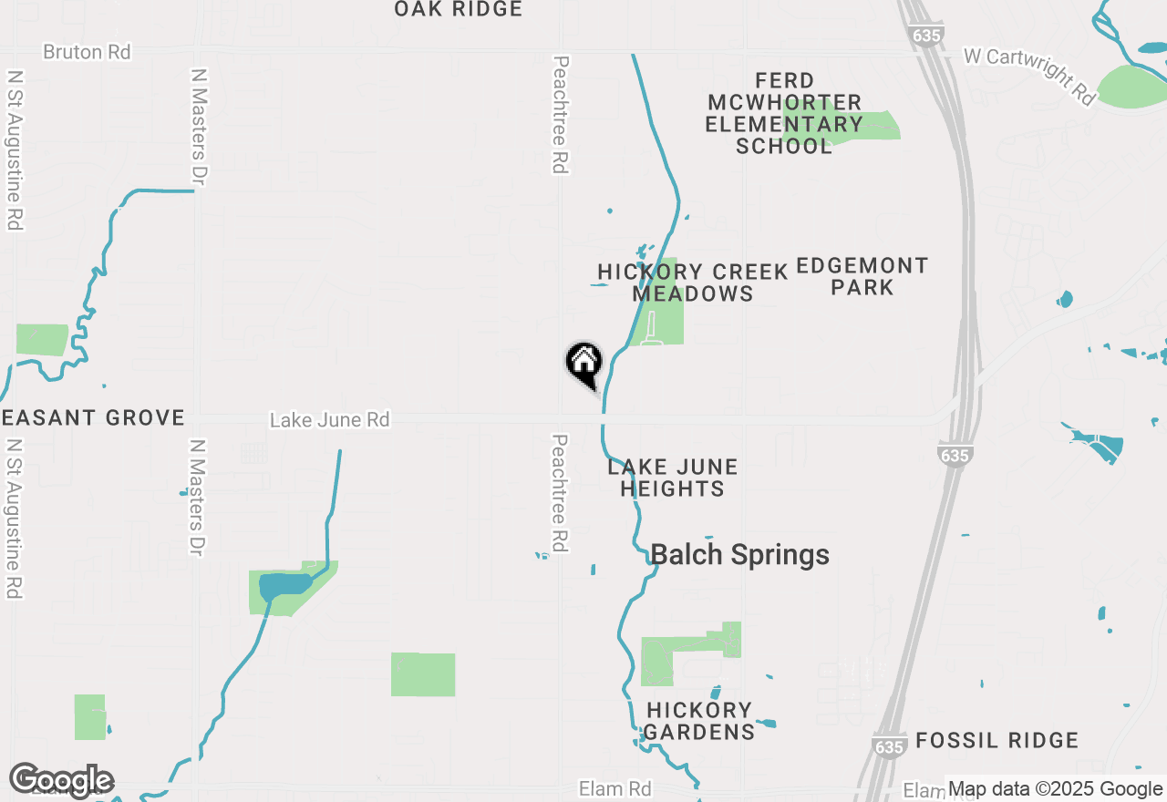 Map of 2425 Oakridge Drive, Balch Springs, TX 75180