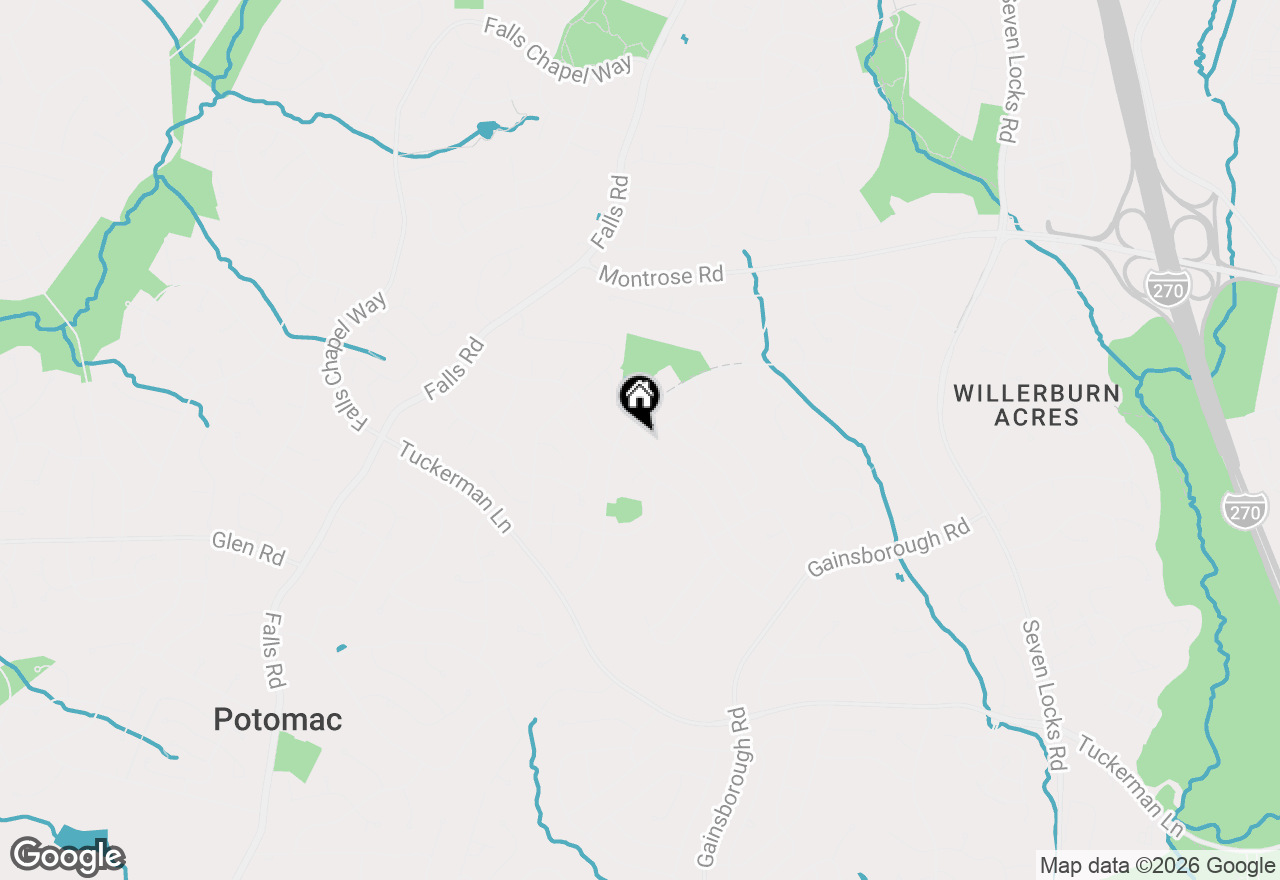 Map of 11900 Milbern Drive, Potomac, MD 20854