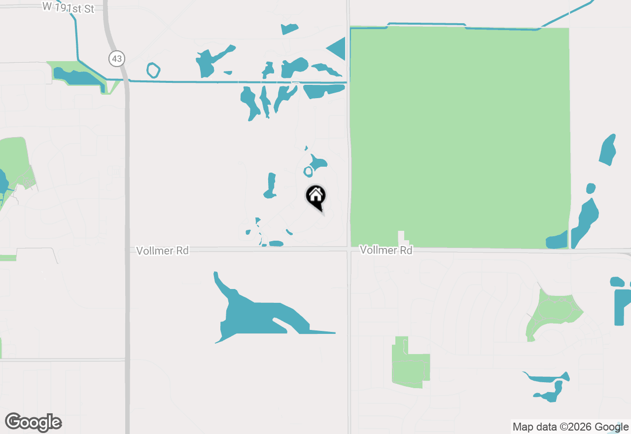 Map of 52 Olympus Drive, Tinley Park, IL 60477