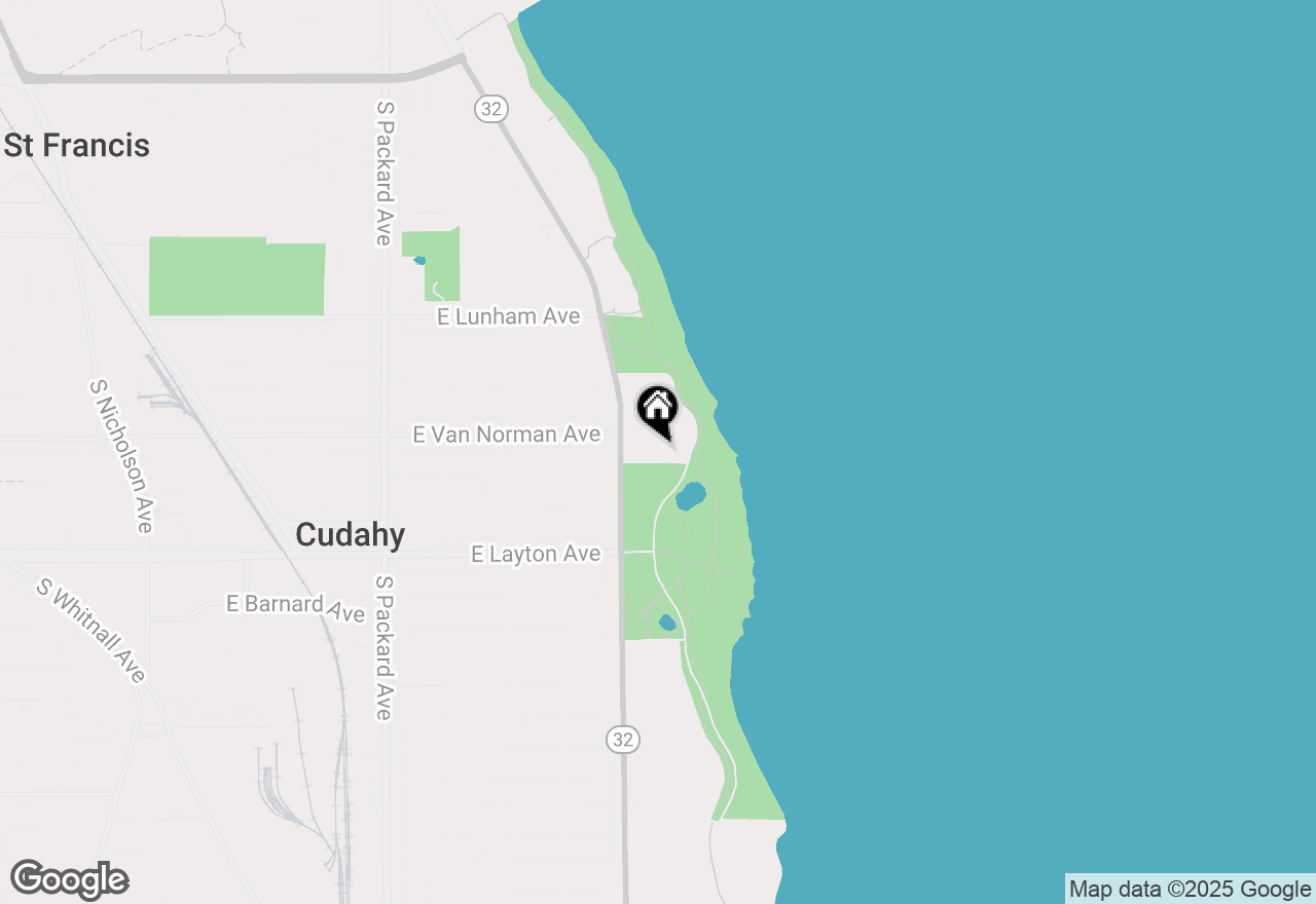 Map of 4525 S Lawler Ave, Cudahy, WI 53110