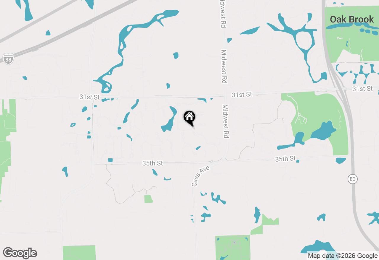 Map of 1751 Midwest Club Parkway, Oak Brook, IL 60523