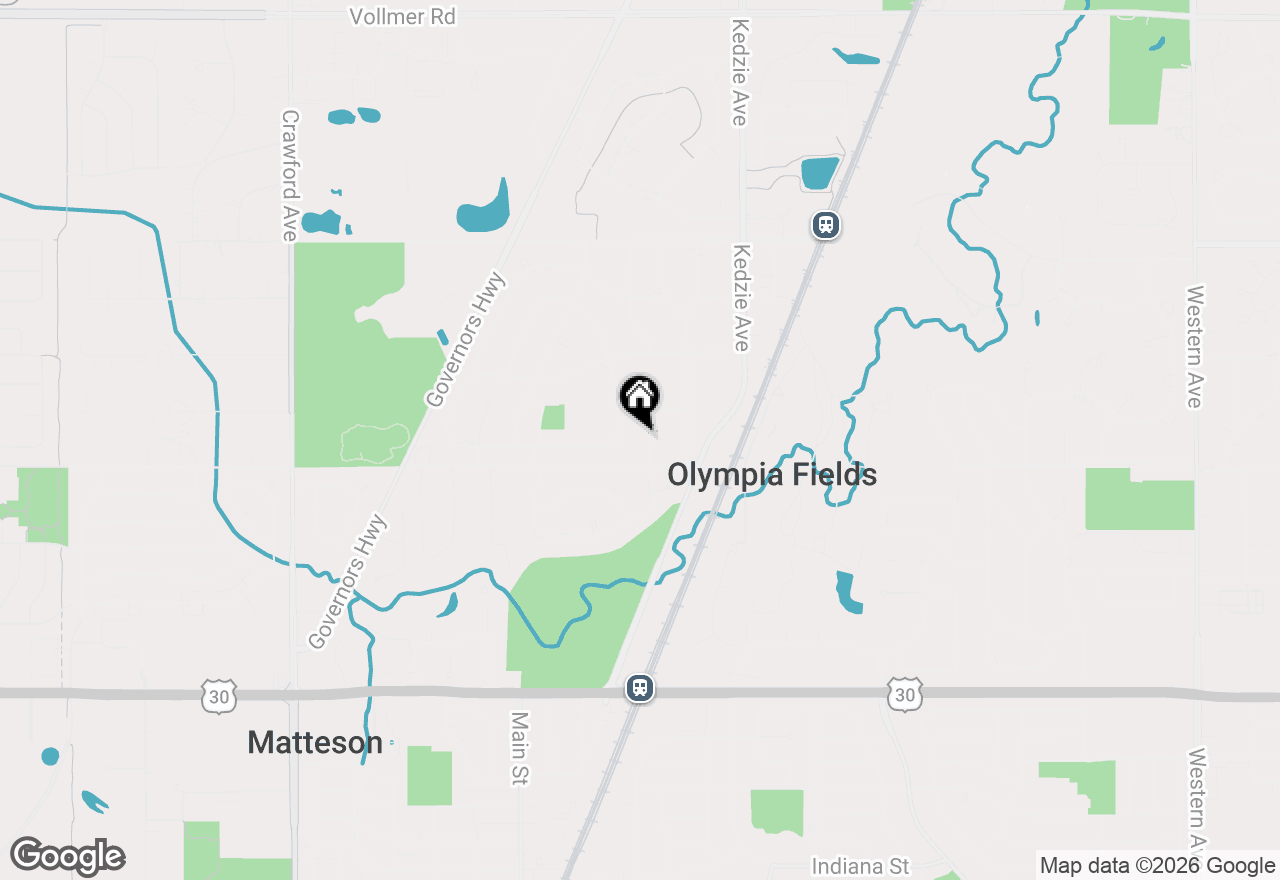Map of 20626 Greenwood Drive, Olympia Fields, IL 60461