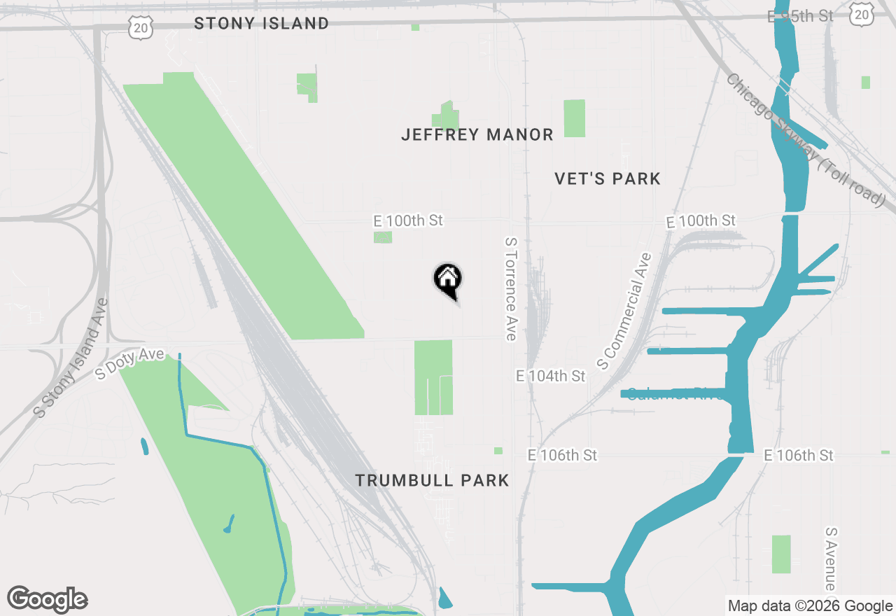 Map of 10210 S Bensley Avenue, Chicago, IL 60617