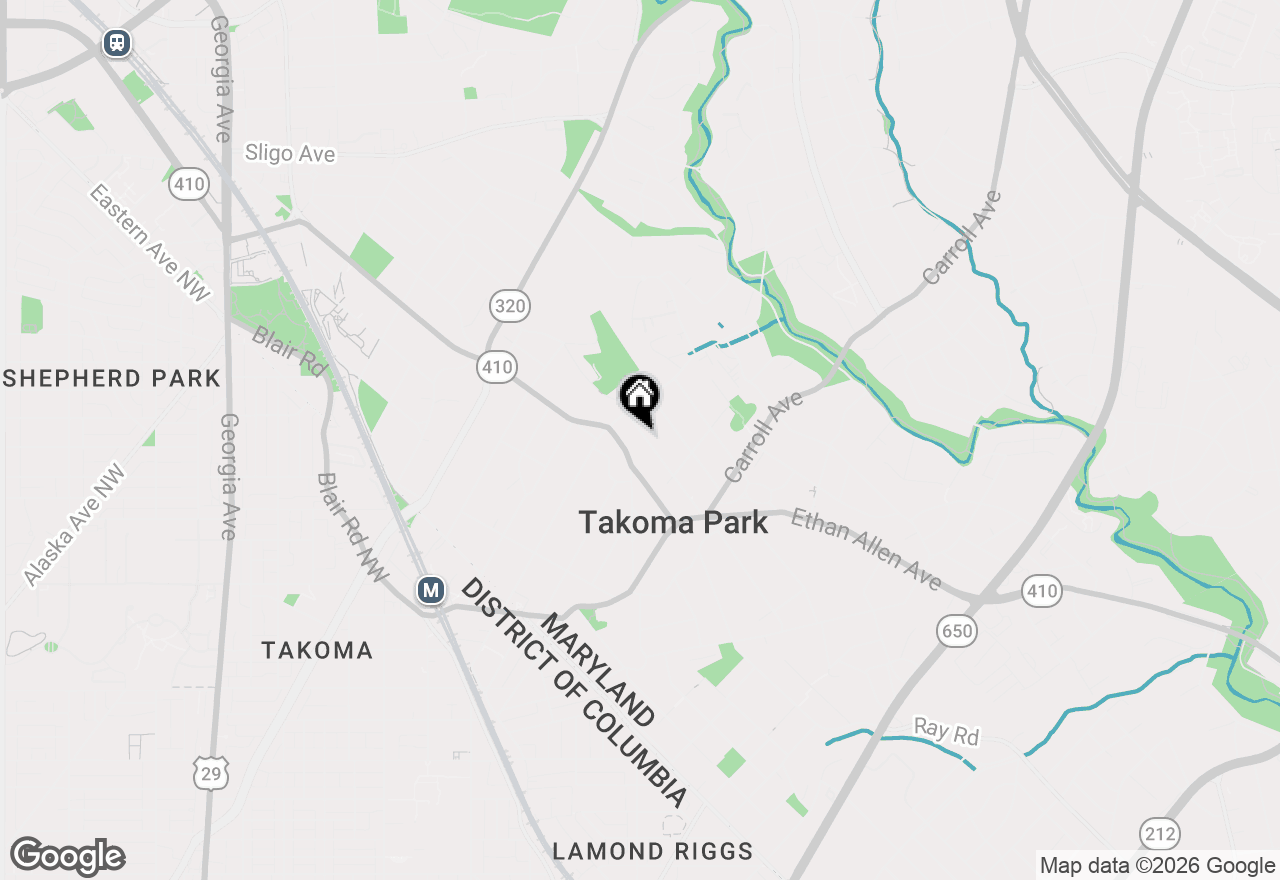 Map of 130 Grant Avenue, Takoma Park, MD 20912