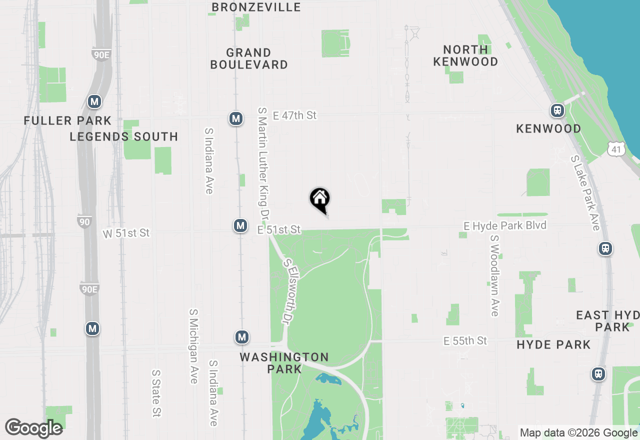 Map of 5040 S Saint Lawrence Avenue #2S, Chicago, IL 60615