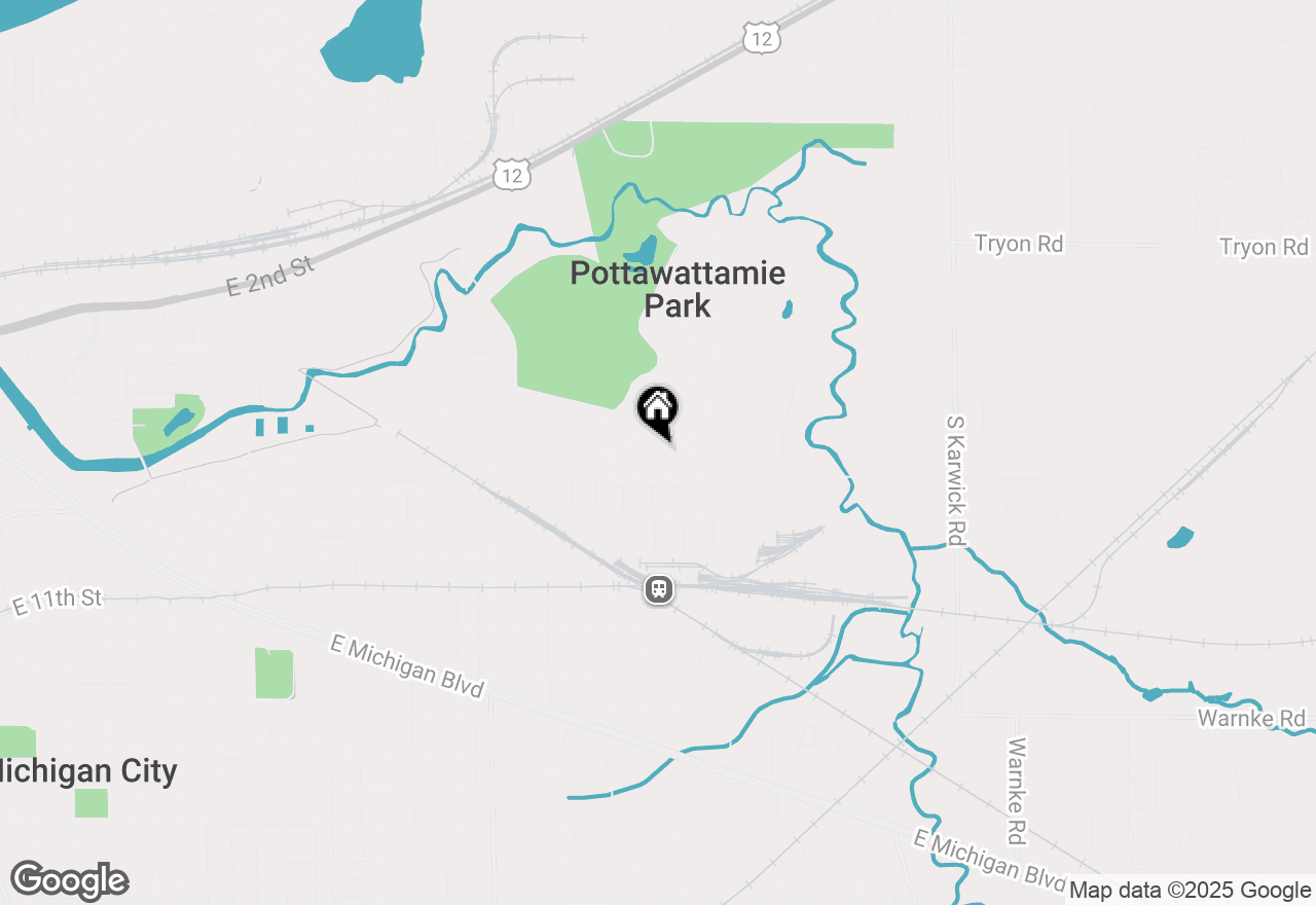 Map of 111 Crescent Drive, Michigan City, IN 46360