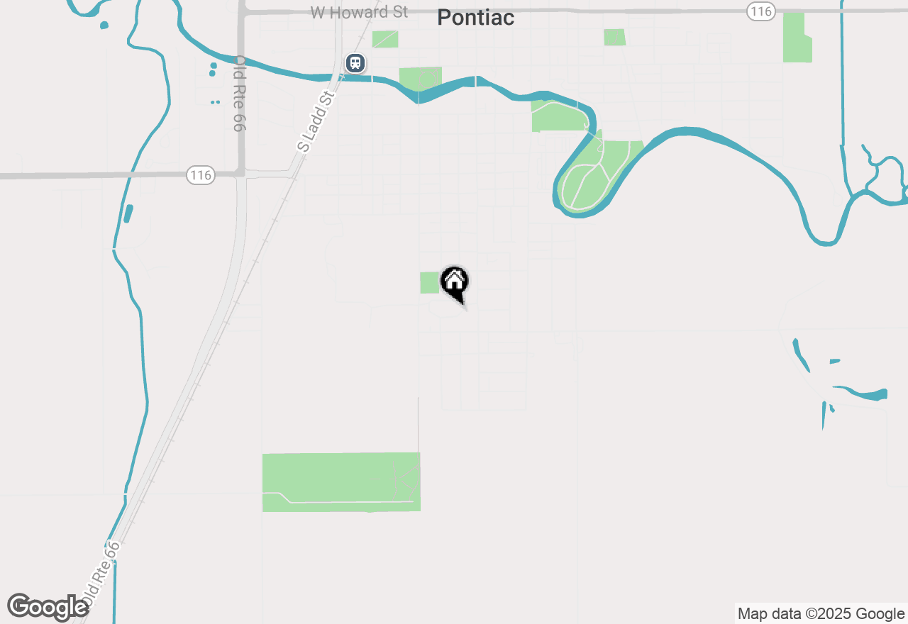 Map of 7 W Garden Avenue, Pontiac, IL 61764