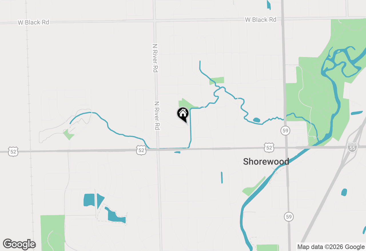 Map of 301 Greenfield Road, Shorewood, IL 60404