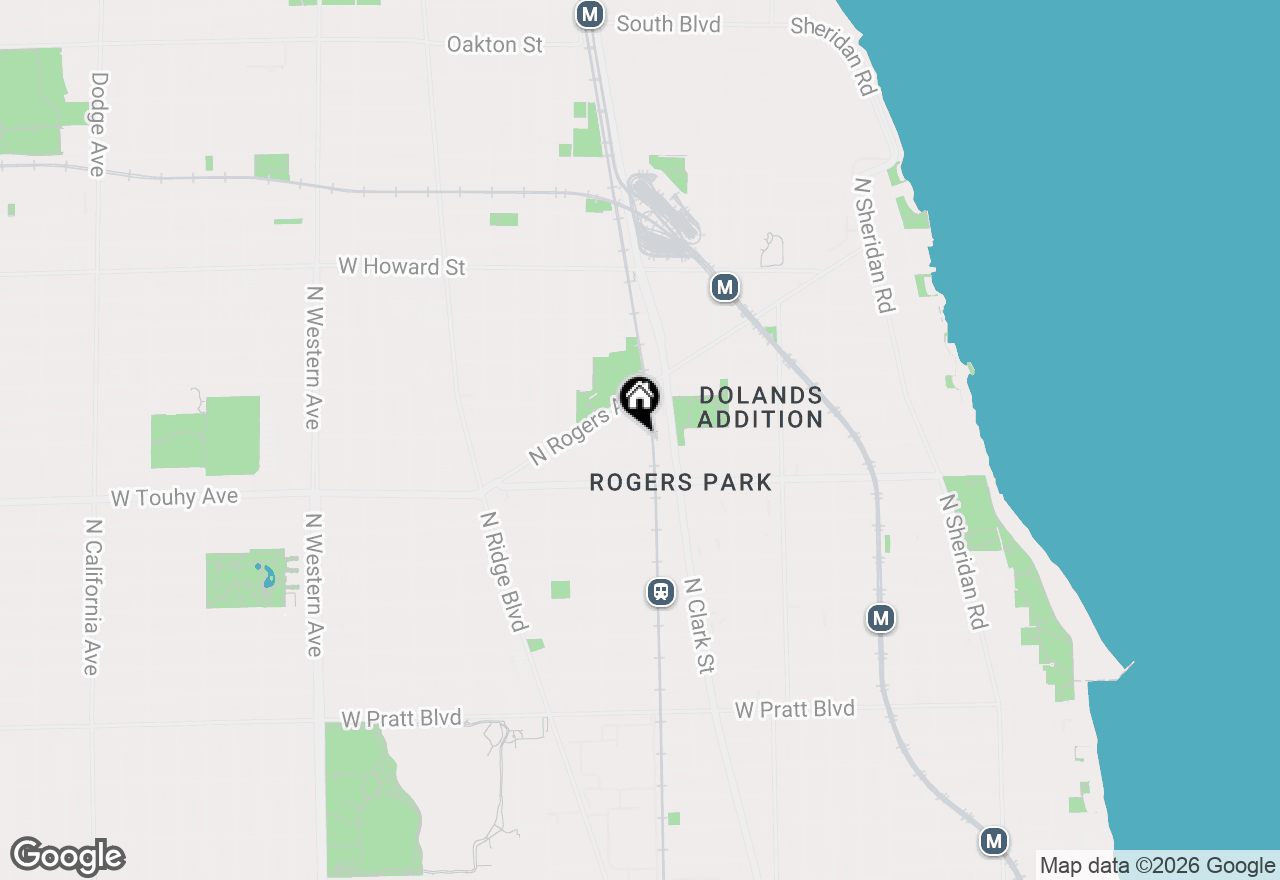 Map of 1810 W Chase Avenue #1, Chicago, IL 60626