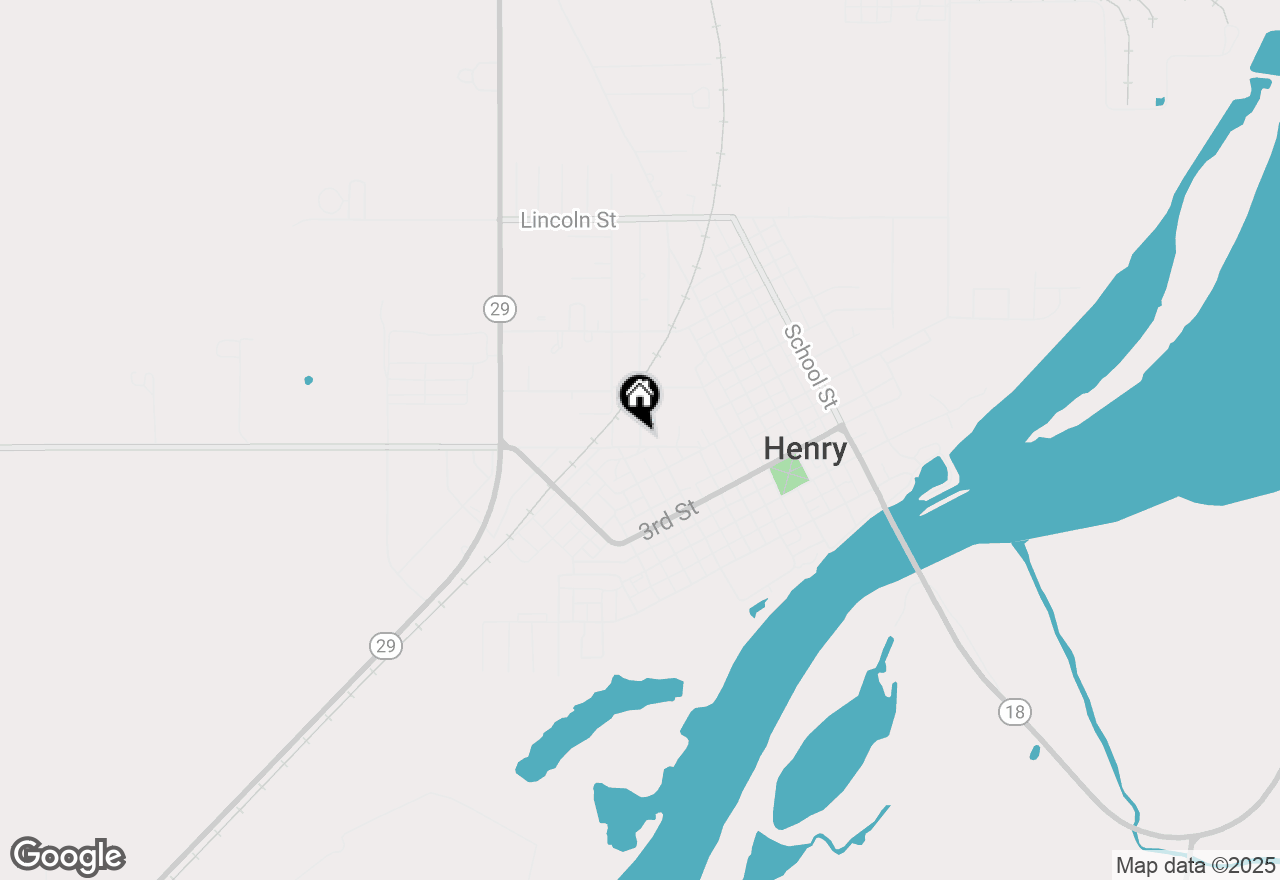 Map of 813 Green Street, Henry, IL 61537