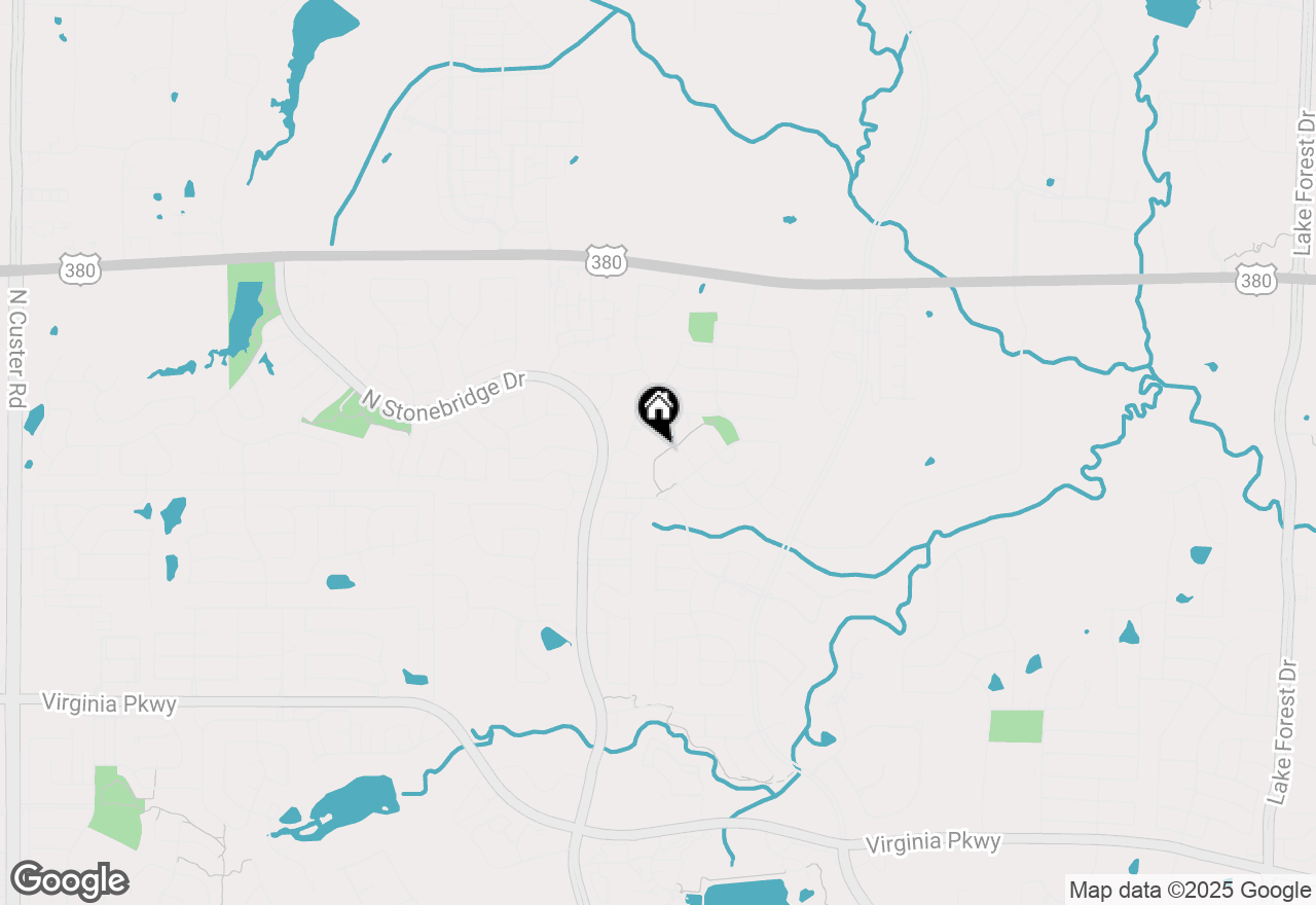 Map of 1201 Shenandoah Drive, Mckinney, TX 75071