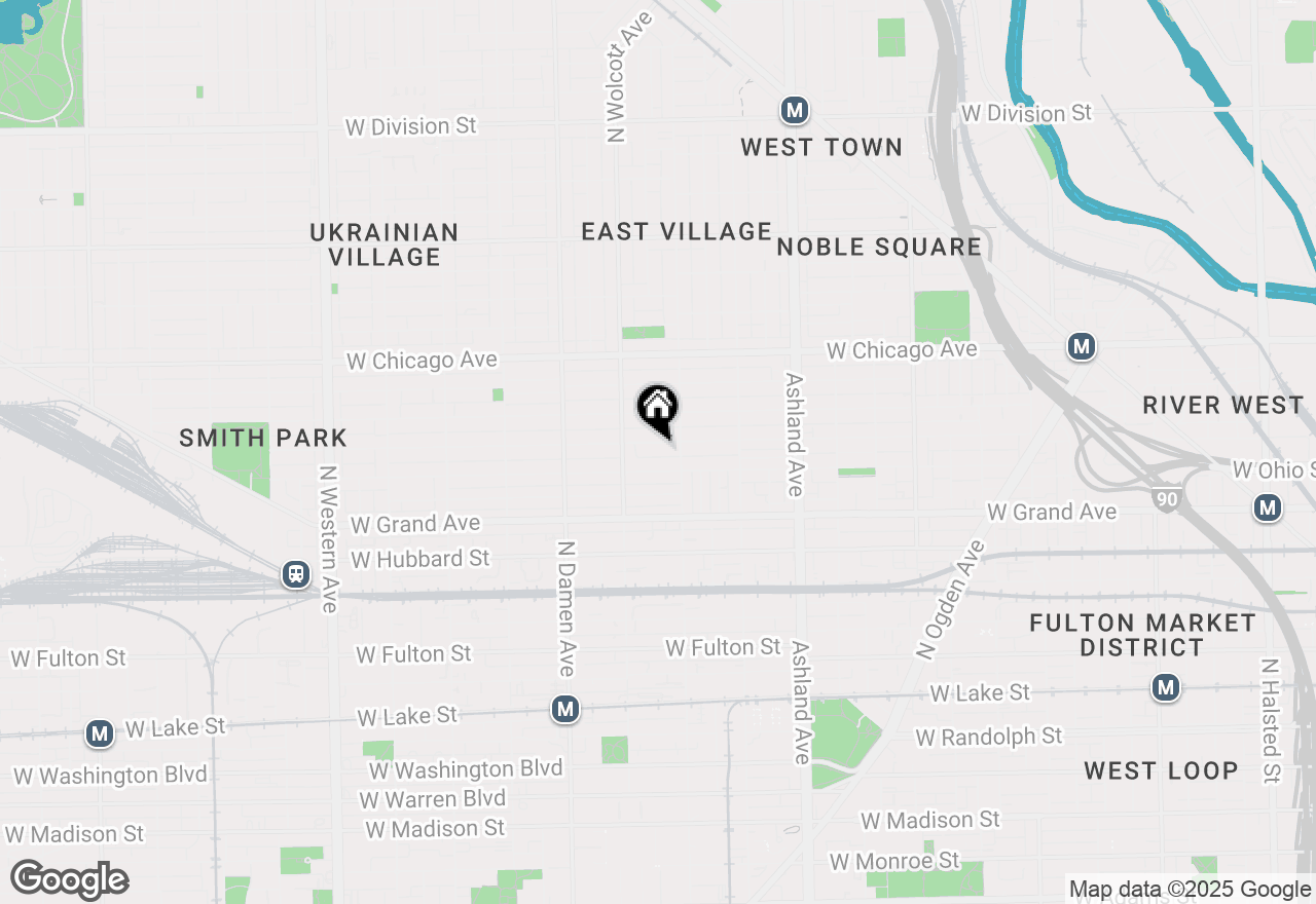 Map of 1823 W Erie Street #1, Chicago, IL 60622