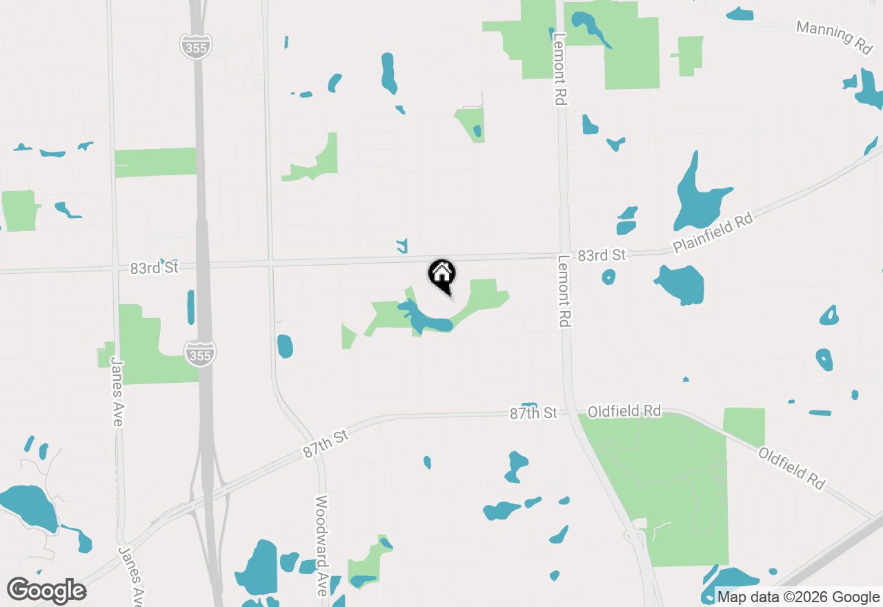 Map of 3100 Grandview Place, Darien, IL 60561