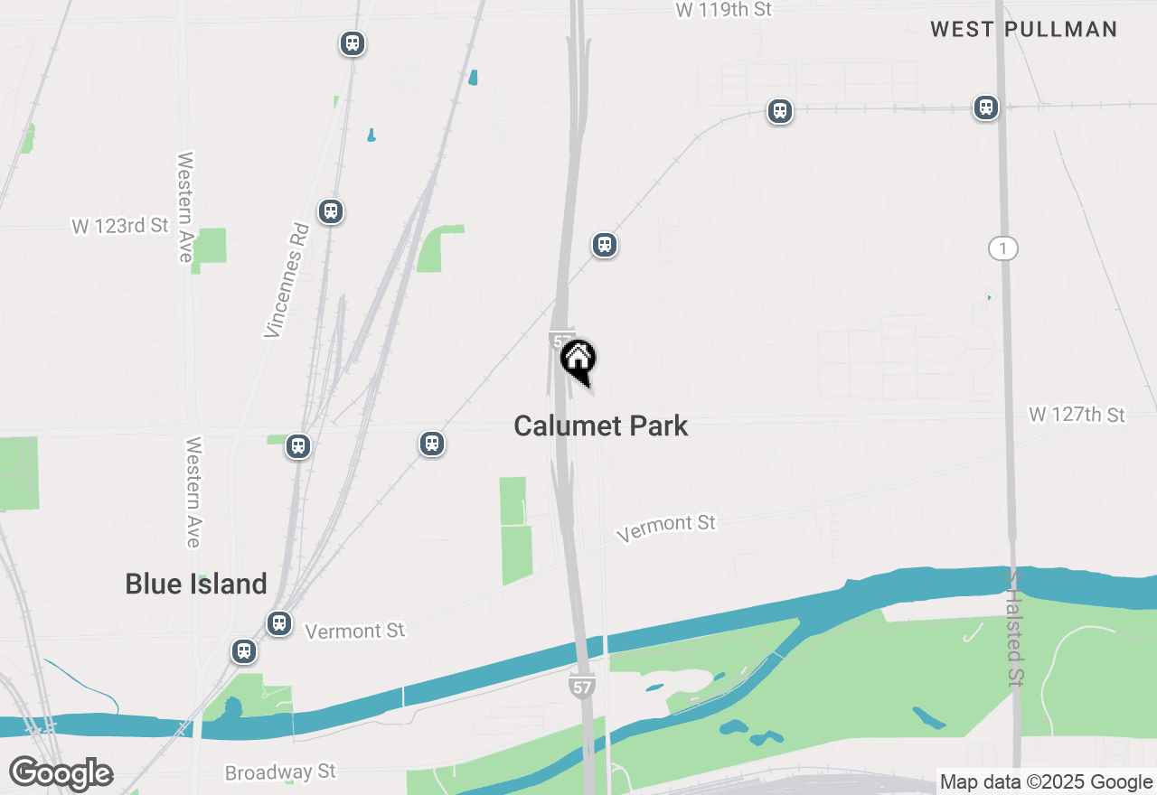 Map of 12627 S Marshfield Avenue, Calumet Park, IL 60827