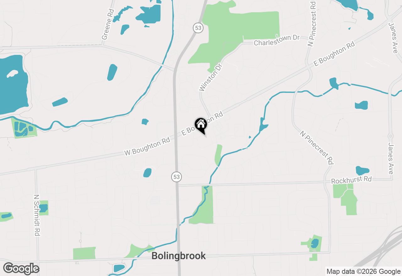 Map of (Address confidential), Bolingbrook, Illinois 60440