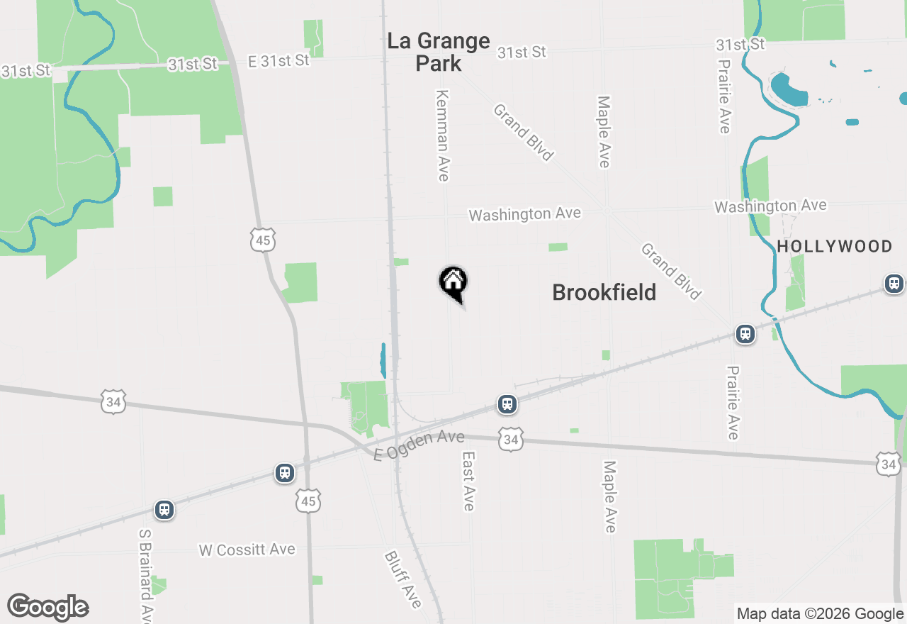 Map of 3715 Kemman Avenue, Brookfield, IL 60513