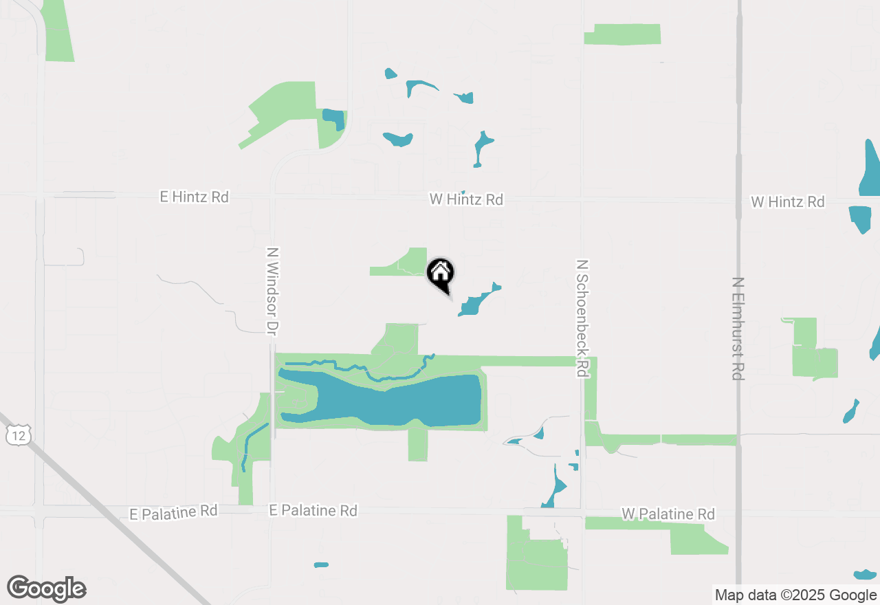 Map of 1500 Harbour Drive #2K, Wheeling, IL 60090