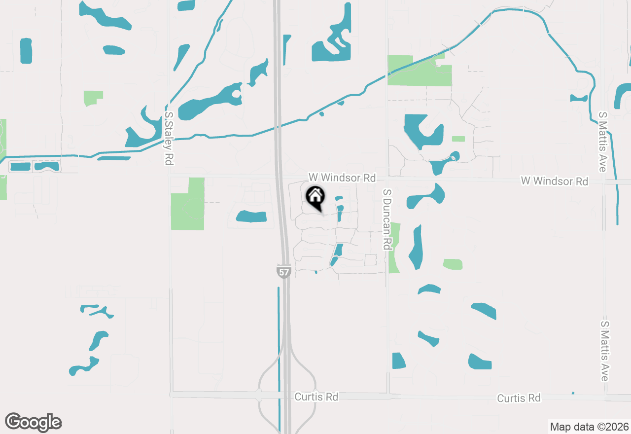 Map of 3308 Pebblecreek Place, Champaign, IL 61822