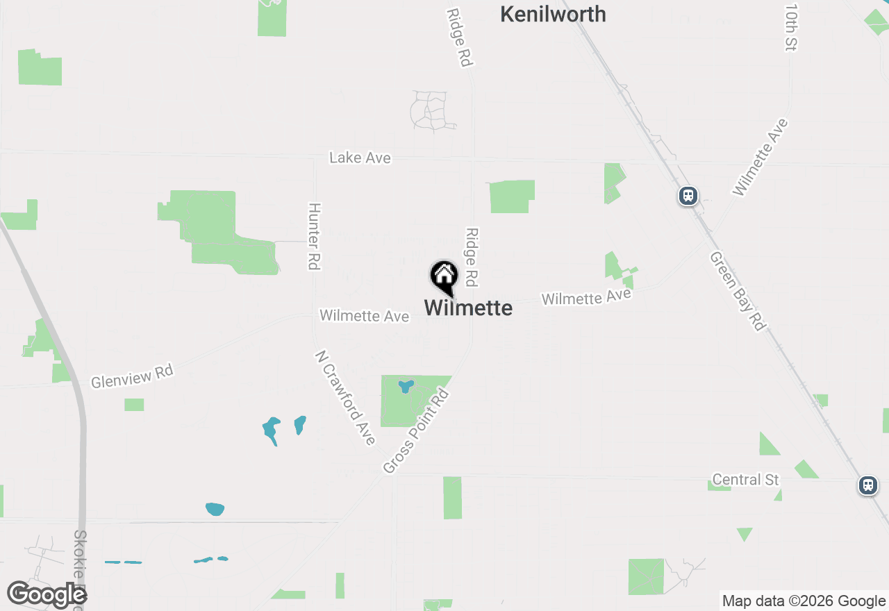 Map of 416 Pine Manor Drive, Wilmette, IL 60091