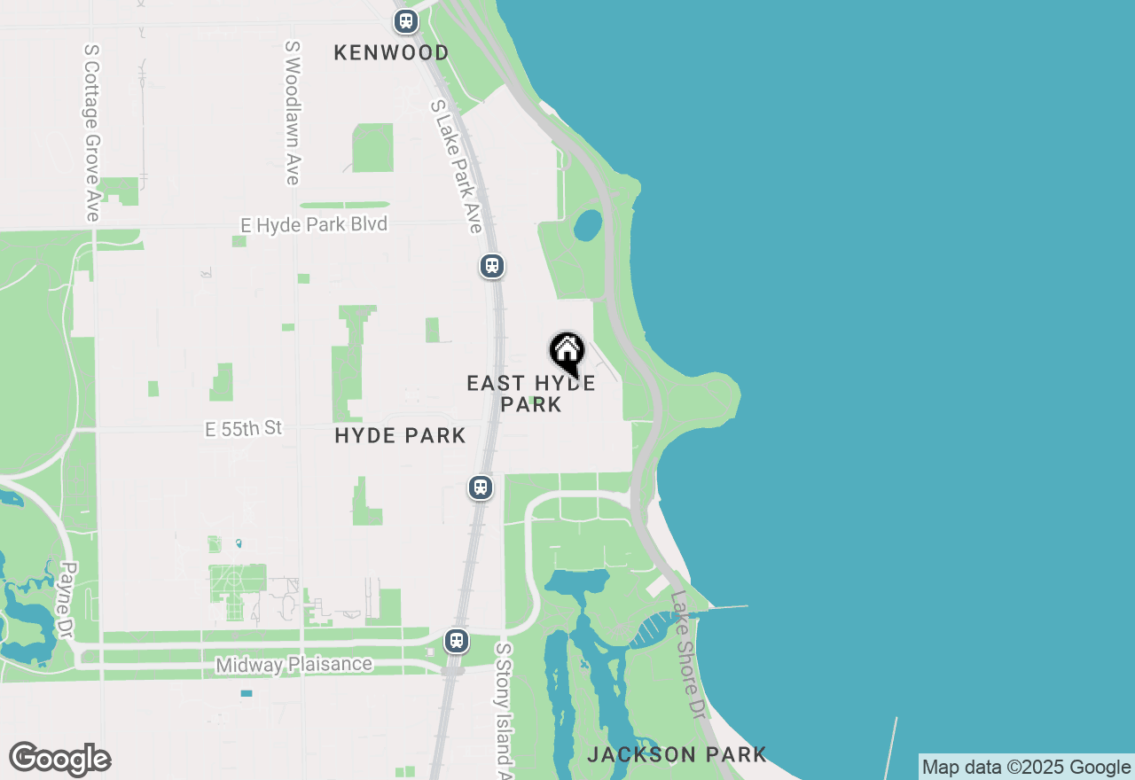 Map of 5459 S Hyde Park Boulevard #1S, Chicago, IL 60615