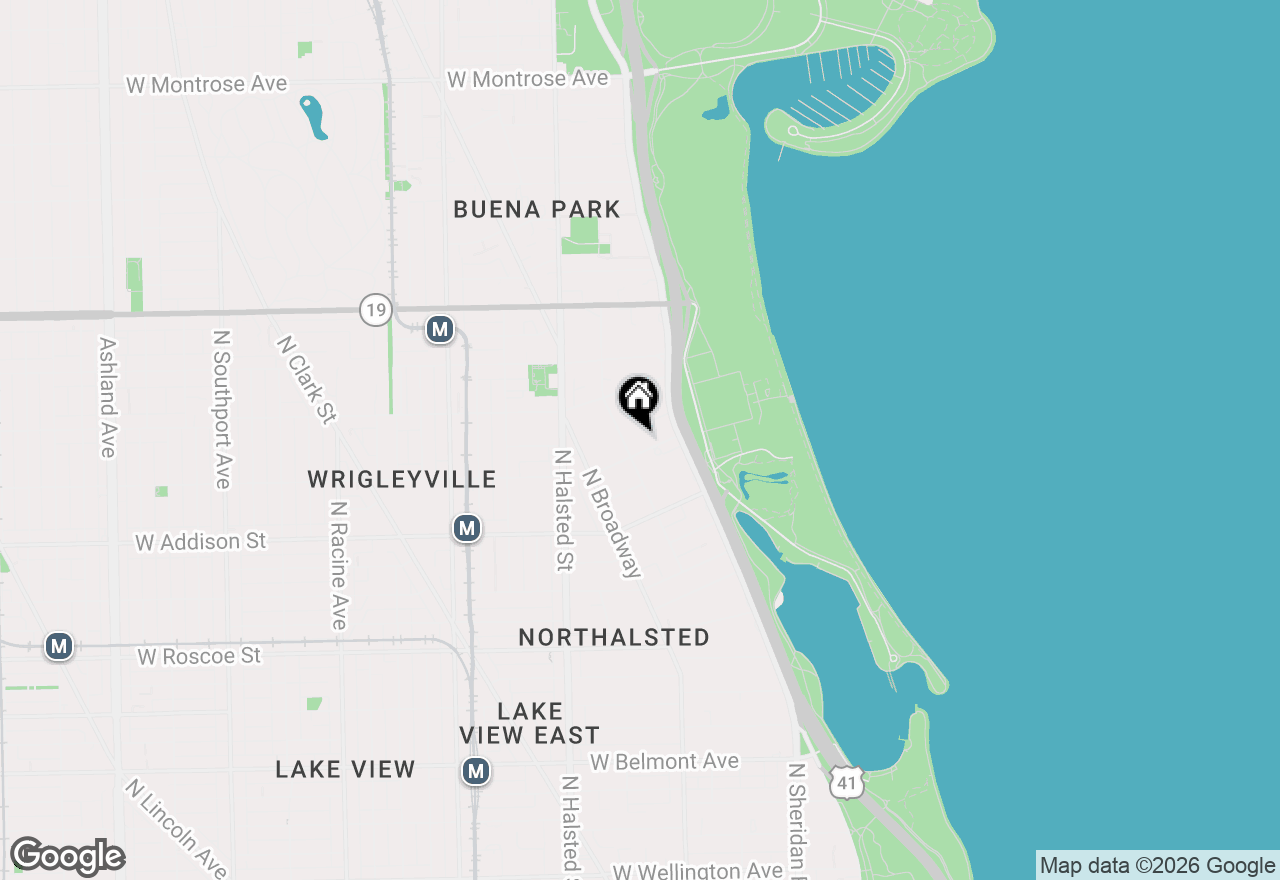 Map of 640 W Waveland Avenue #4A, Chicago, IL 60613