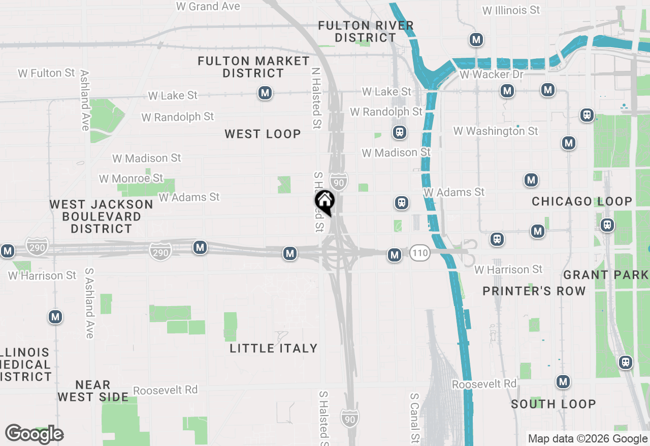 Map of 770 W Gladys Avenue #604, Chicago, IL 60661