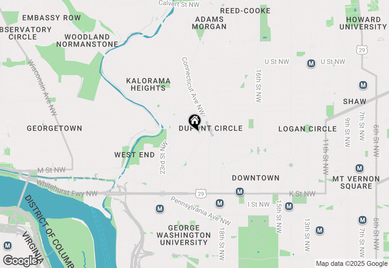 Map of 1413 Hopkins Street Nw, Washington, DC 20036