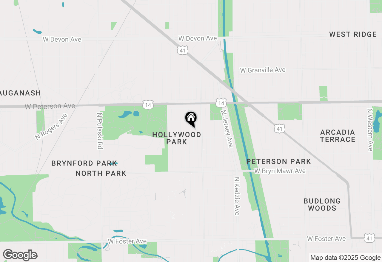 Map of 5824 N Bernard Street, Chicago, IL 60659