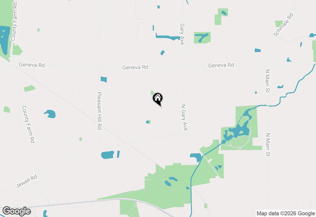 Map of 1240 W Thomas Road, Wheaton, IL 60187