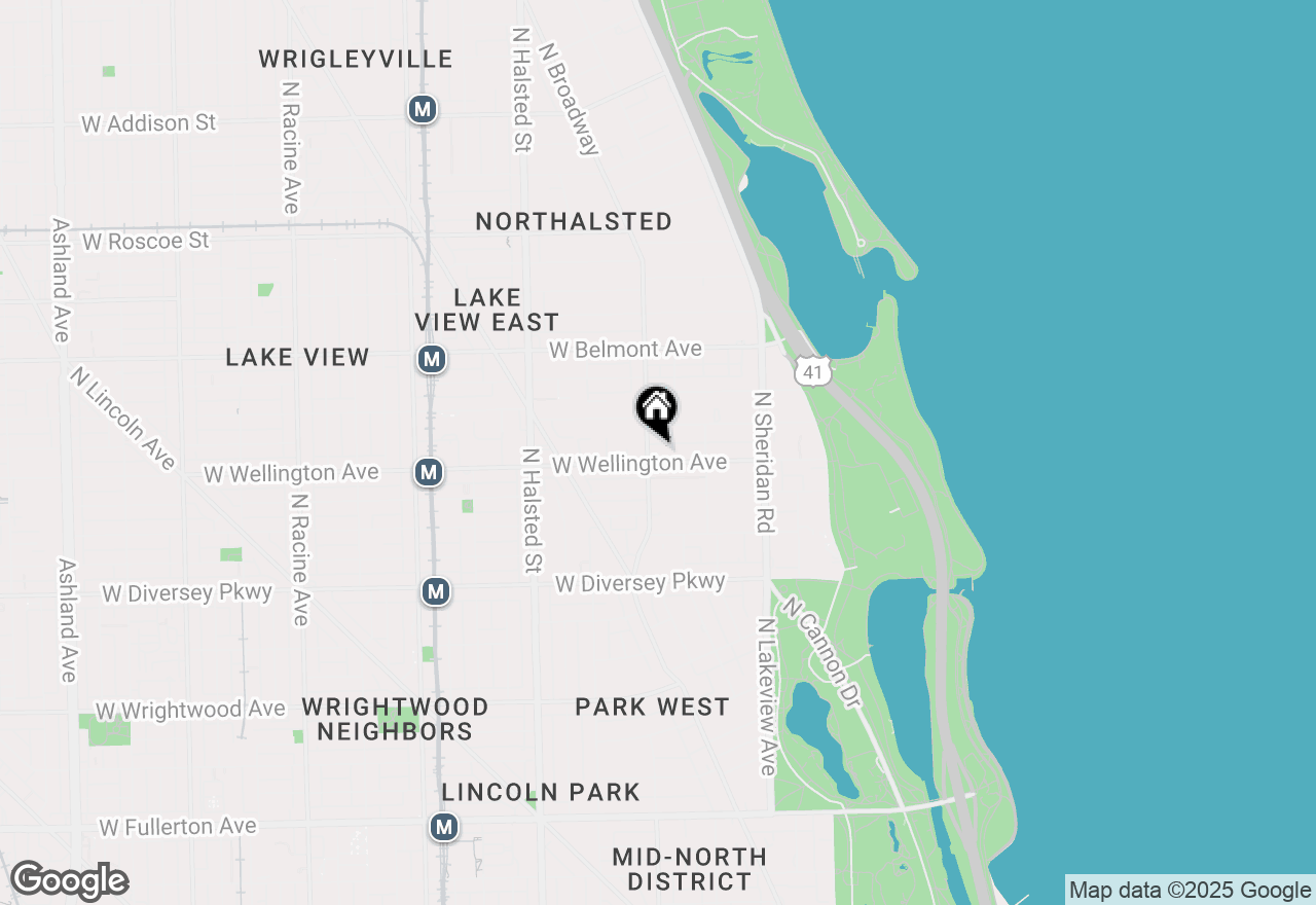 Map of 550 W Wellington Avenue #3E, Chicago, IL 60657