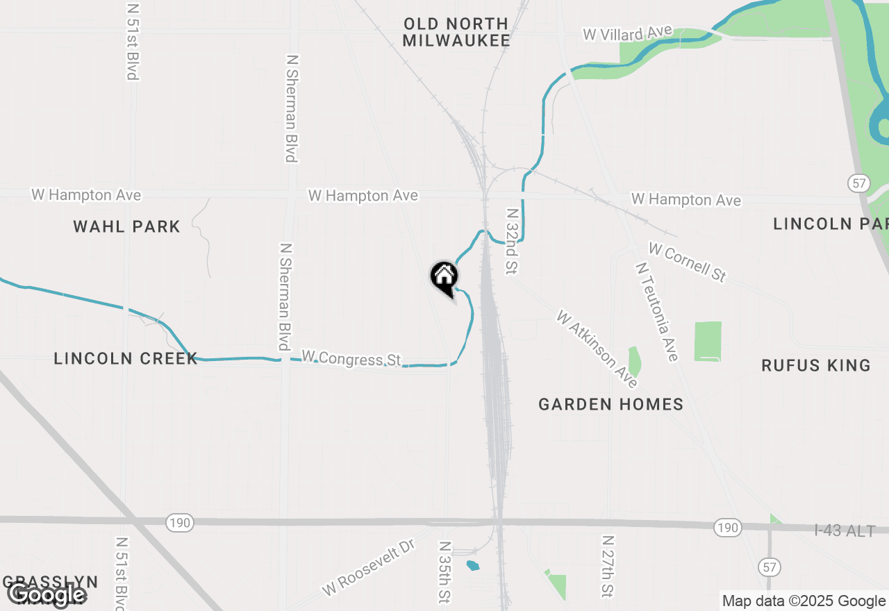 Map of 4531 N 35th St, Milwaukee, WI 53209
