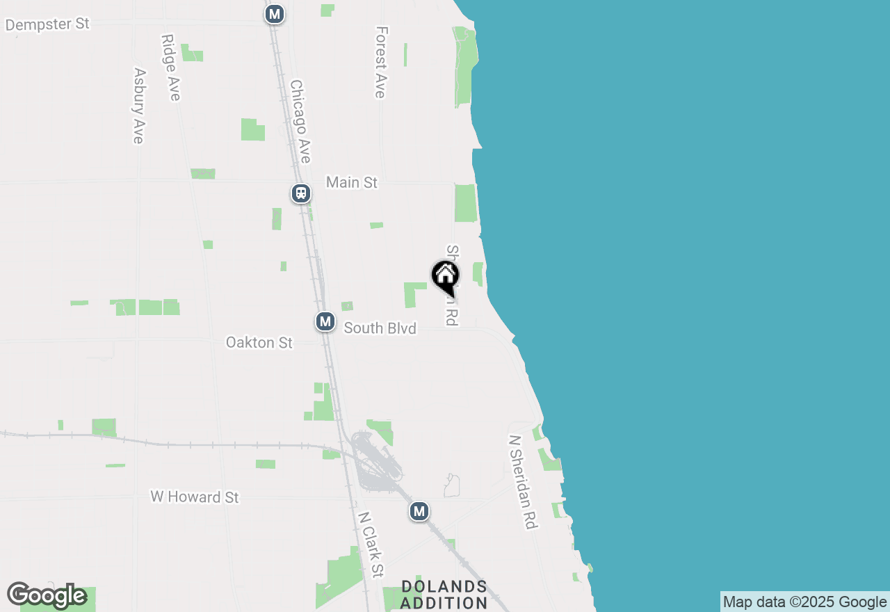 Map of 548 Sheridan Road #2N, Evanston, IL 60202