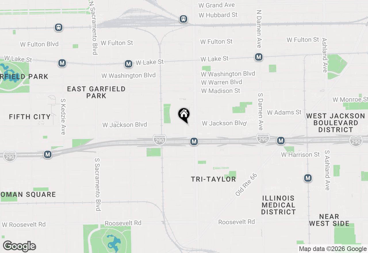 Map of 308 S Artesian Avenue, Chicago, IL 60612