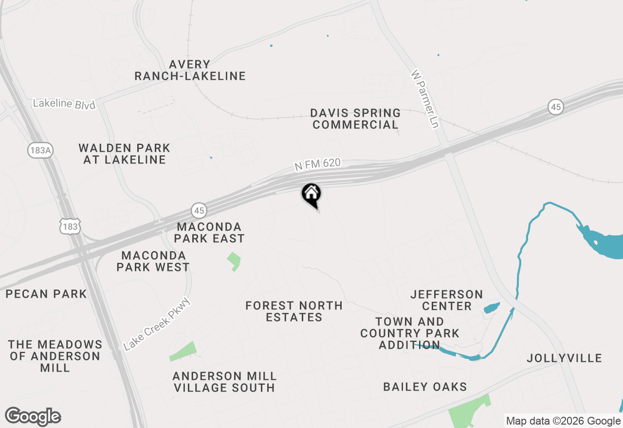 Map of 13523 Briar Hollow Dr, Austin, TX 78729