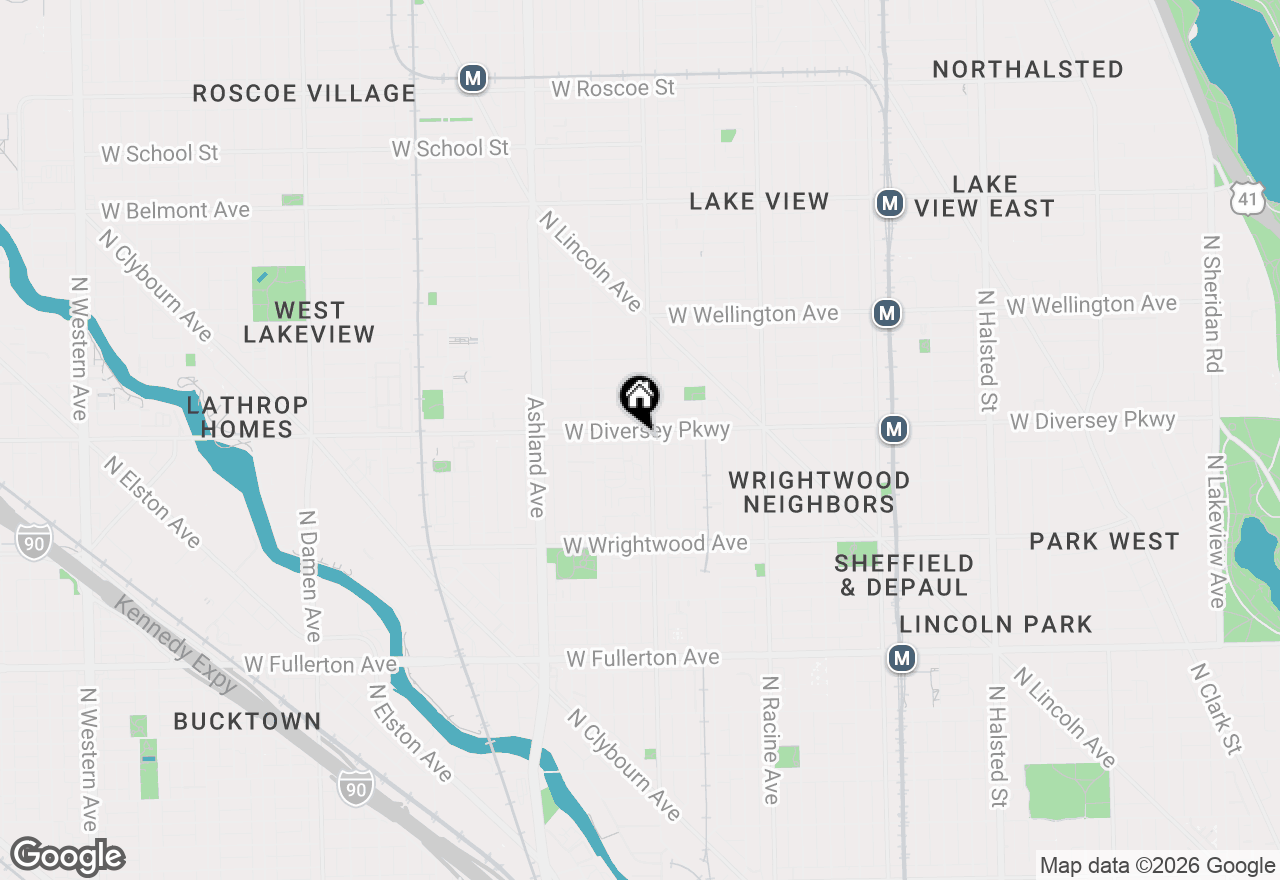 Map of 1409 W Diversey Parkway #314, Chicago, IL 60614