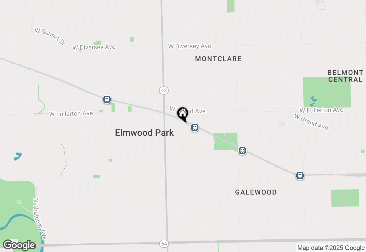 Map of 2325 N Neva Avenue #404B, Chicago, IL 60707