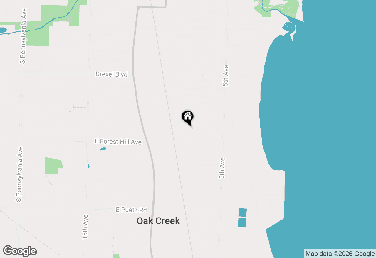 Map of 3800 Brooklawn Cir, South Milwaukee, WI 53172