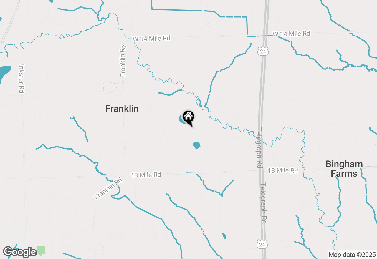 Map of 31677 Mountain View Road, Franklin, MI 48025