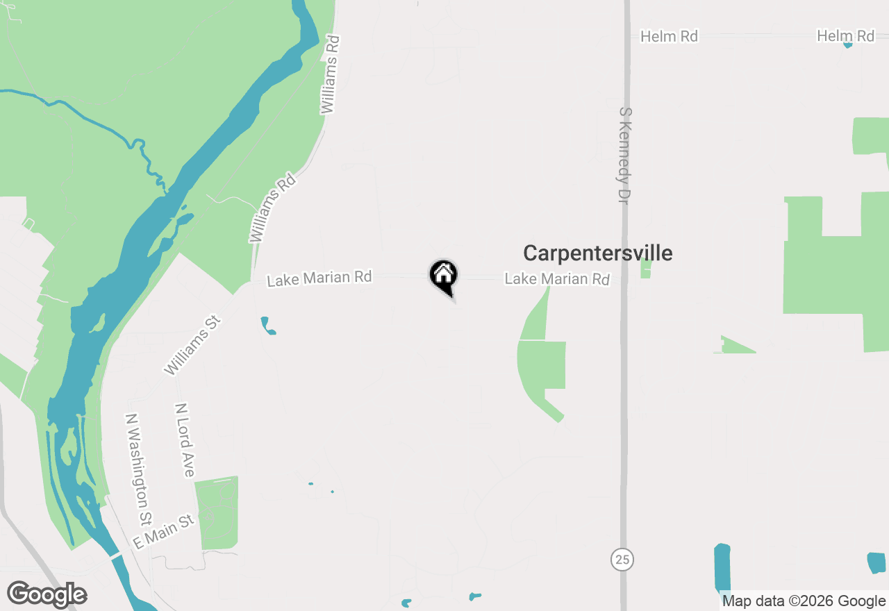 Map of 1313 Brookdale Drive, Carpentersville, IL 60110